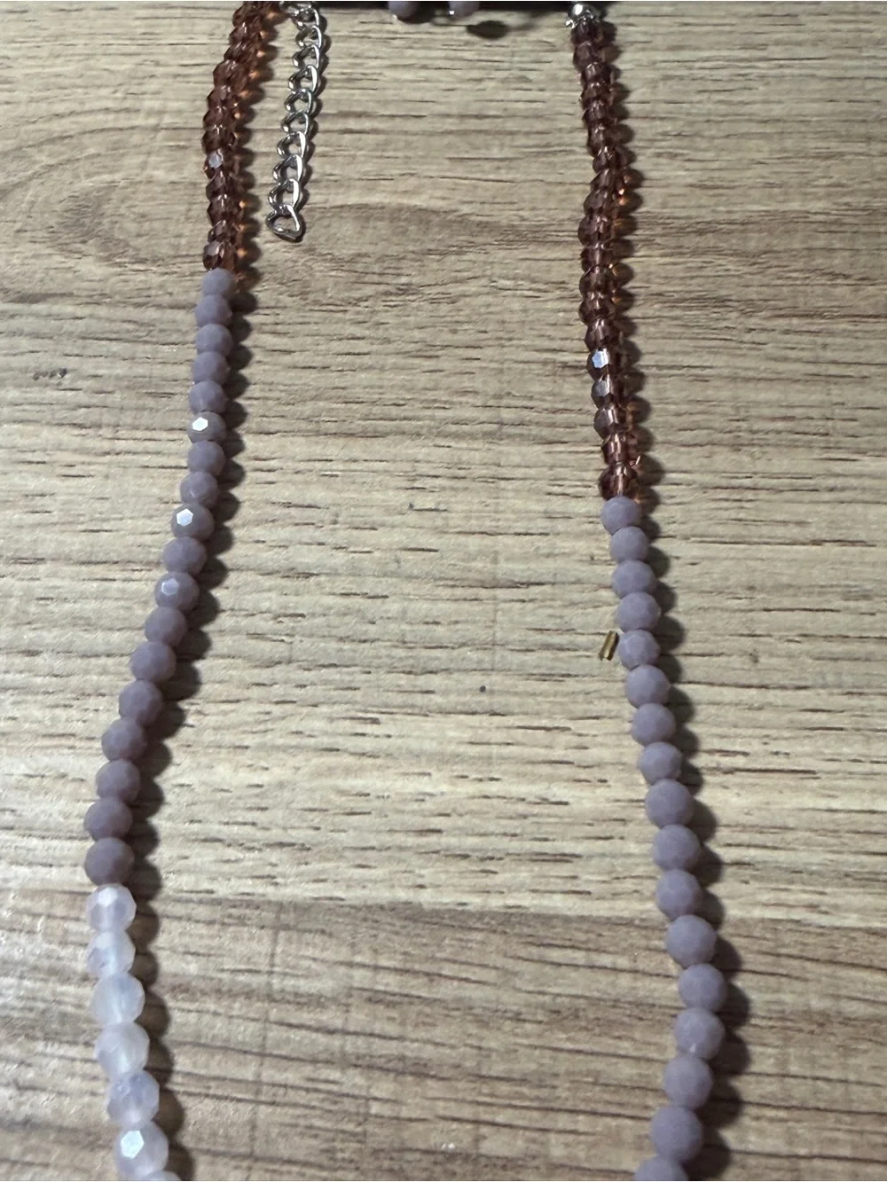 Paparazzi Rose and Mauve Beaded Layer Necklace